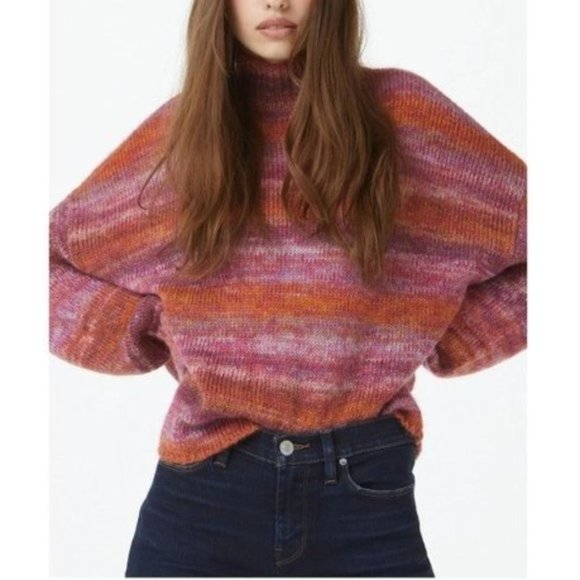 HUDSON JEANS Space Dye Mock Neck Sweater - NWT - Picture 3 of 6